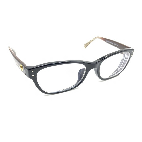Coach HC 6082F 5353 Black Wild Beast Brown Glitter Eyeglasses Frames 53-17 135 - Picture 1 of 12